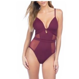 KENNETH COLE PUSH UP ONE PIECE SWIMSUIT SIZE XL